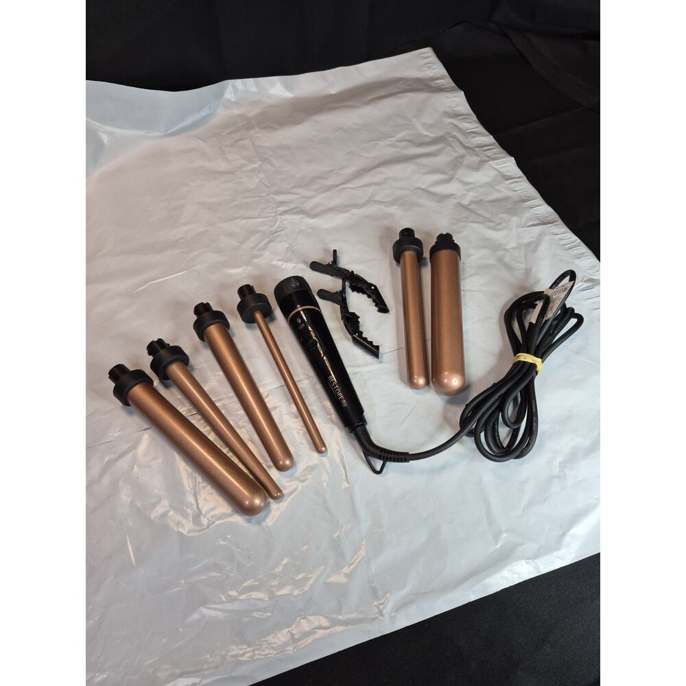 Bestope Pro 6-in-1 Curling Wand Set – Interchangeable Barrels – Never Used..